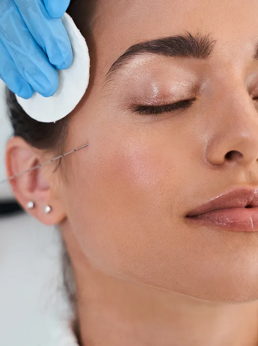 Microscopic examination during Mohs surgery procedure